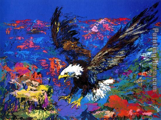 American Bald Eagle painting - Leroy Neiman American Bald Eagle art painting